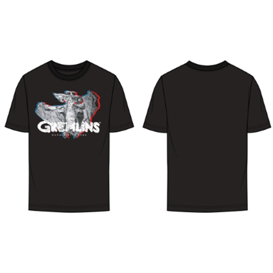 Rubies Stripe Gremlins Adult Unisex Black Flasher T-Shirt T-Shirts