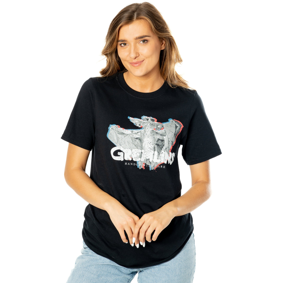 Rubies Stripe Gremlins Adult Unisex Black Flasher T-Shirt T-Shirts