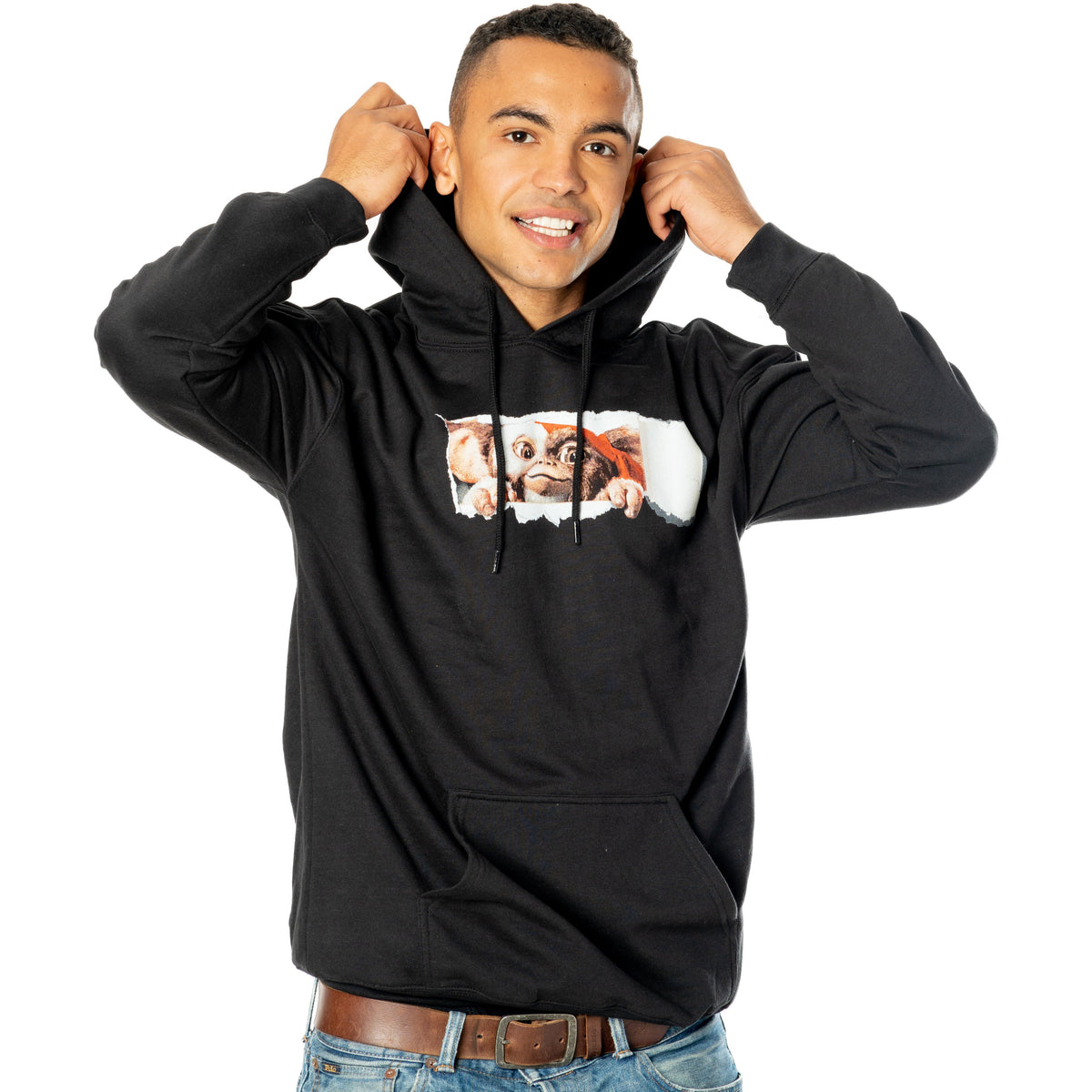 Rubies Gizmo Gremlins Adult Unisex Black Front and Back Tear-Away Hoodie Hoodies & Sweatshirts