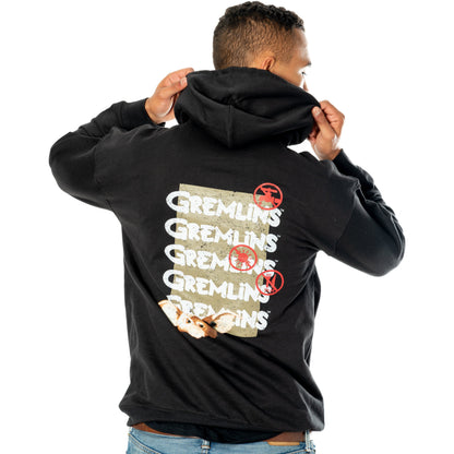Rubies Gizmo Gremlins Adult Unisex Black Front and Back Tear-Away Hoodie Hoodies & Sweatshirts