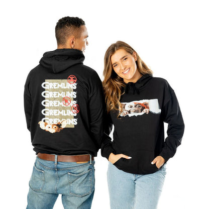 Rubies Gizmo Gremlins Adult Unisex Black Front and Back Tear-Away Hoodie Hoodies & Sweatshirts