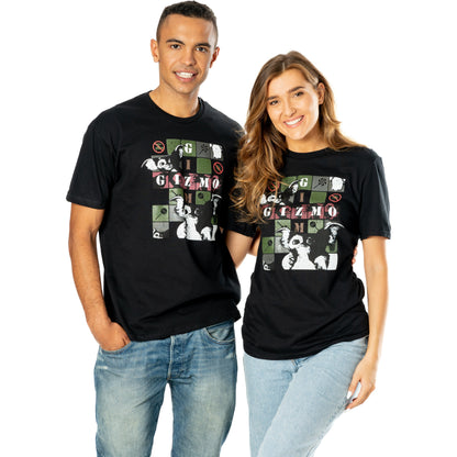 Rubies Gremlins Adult Unisex Black Multi-Gizmo T-Shirt T-Shirts