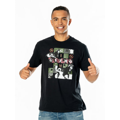 Rubies Gremlins Adult Unisex Black Multi-Gizmo T-Shirt T-Shirts