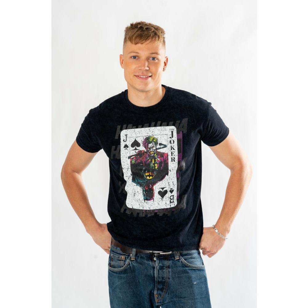 Rubies Joker Adult Unisex Acid Wash Playing Card T-Shirt T-Shirts