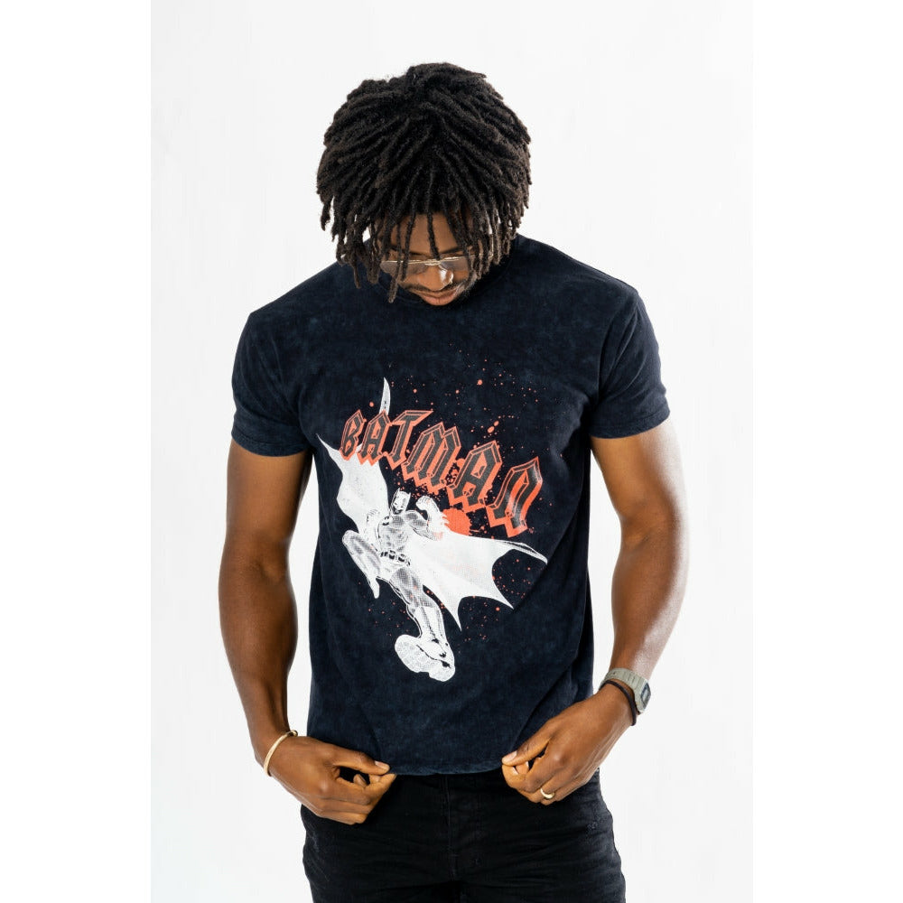 Rubies Batman Rock Acid Wash T-Shirt für Unisex – Produktansicht