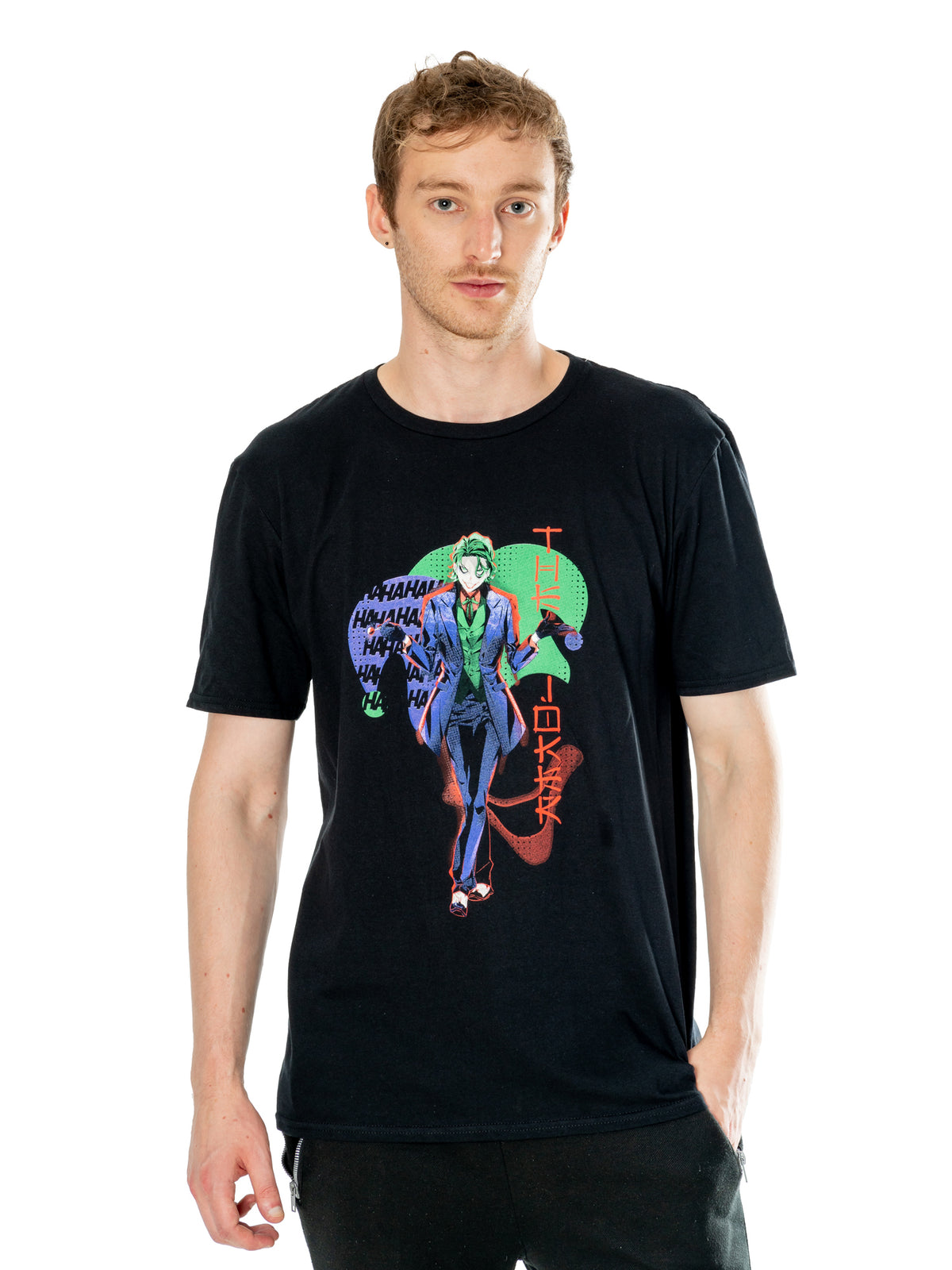 Rubies Joker Black Adult Anime Red Light T-Shirt T-Shirts für Unisex