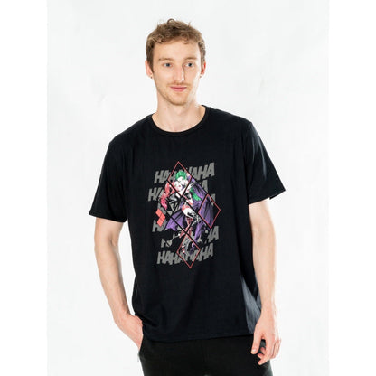 Rubies Harley Quinn Joker Black Adult Anime Diamond T-Shirt T-Shirts für Unisex