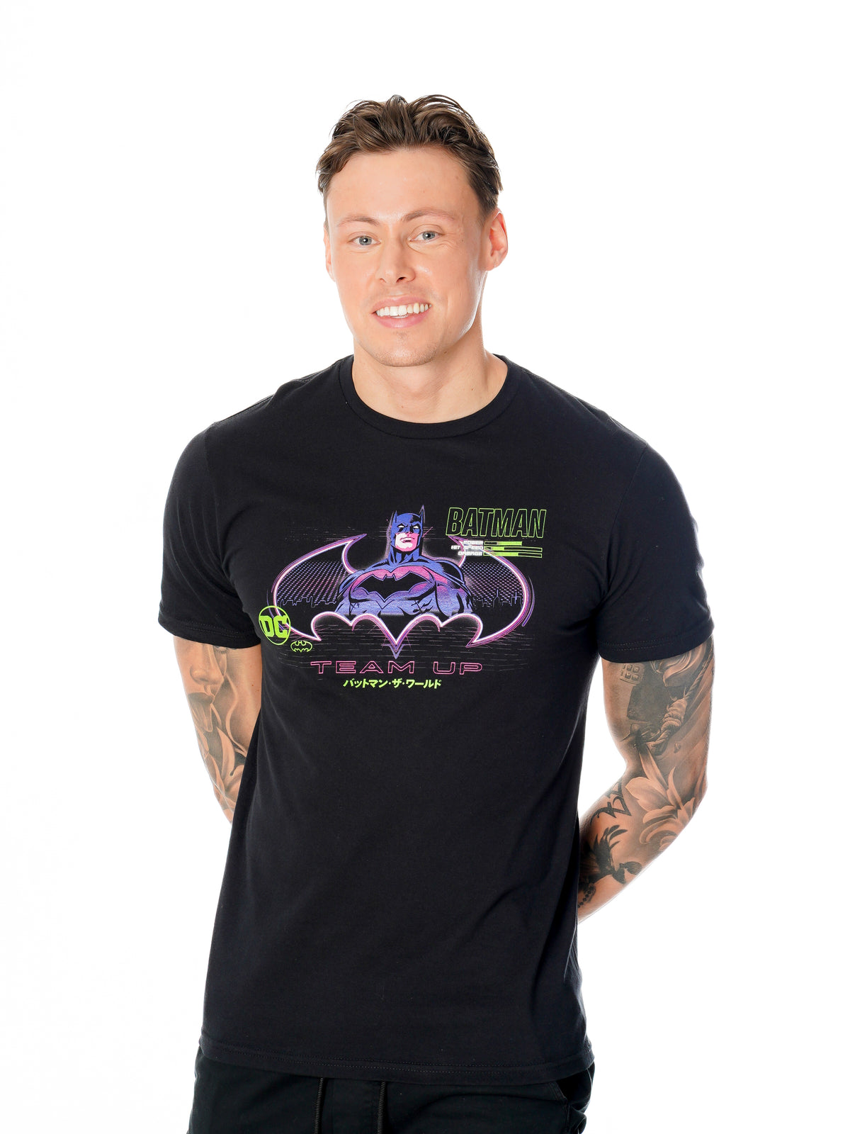 Rubies Batman (DC) Batman Anime Matrix Grid Tshirt T-Shirts für Unisex