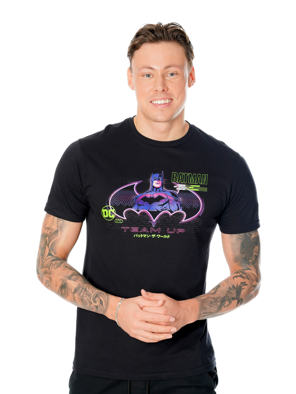 Rubies Batman (DC) Batman Anime Matrix Grid Tshirt T-Shirts für Unisex