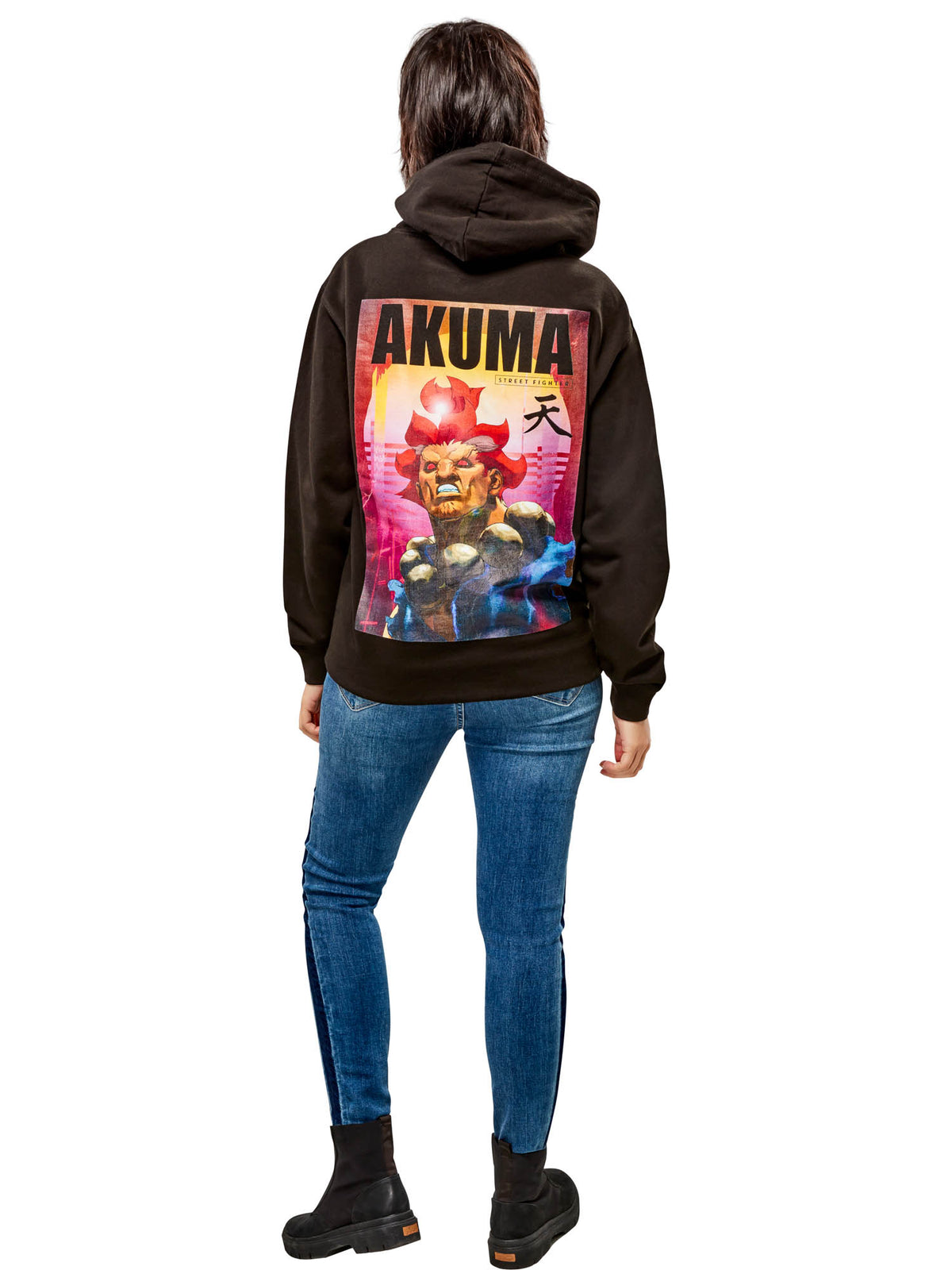 Rubies Street Fighter Akuma Reverse Hoodie – Detailansicht