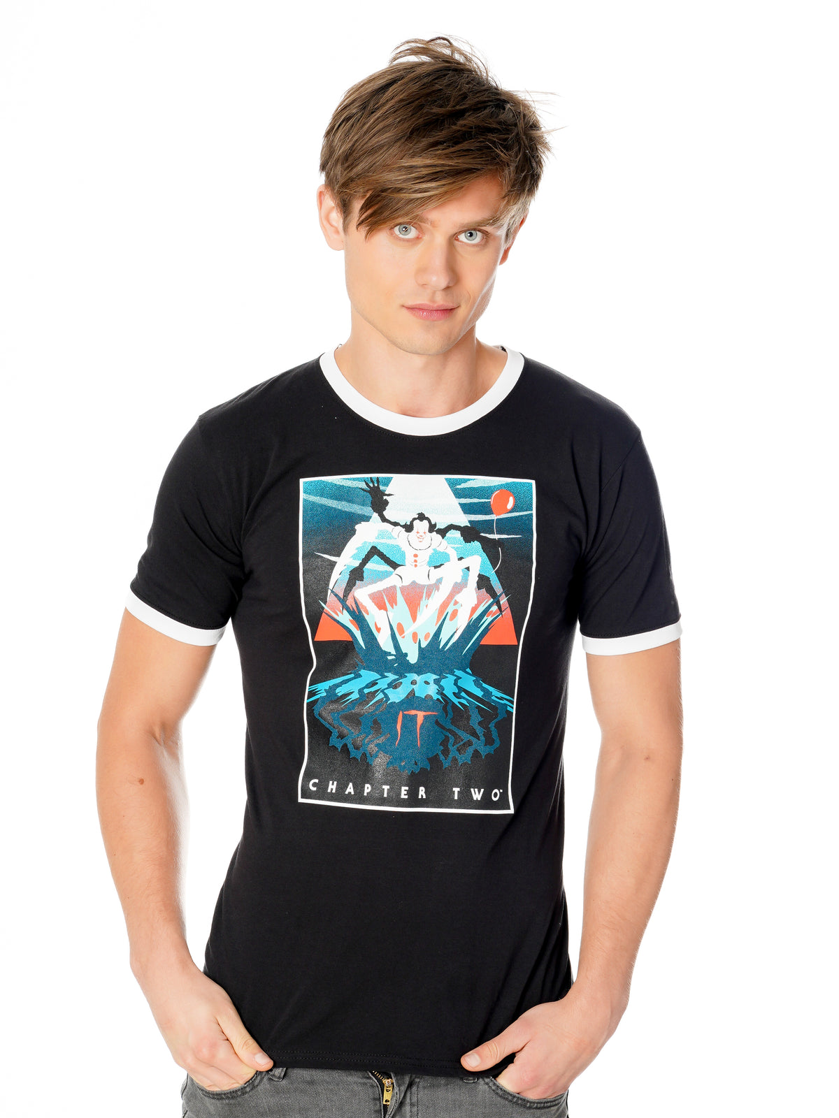 Rubies IT Pennywise Vintage Sewer Monster T-Shirt für Unisex – Produktansicht