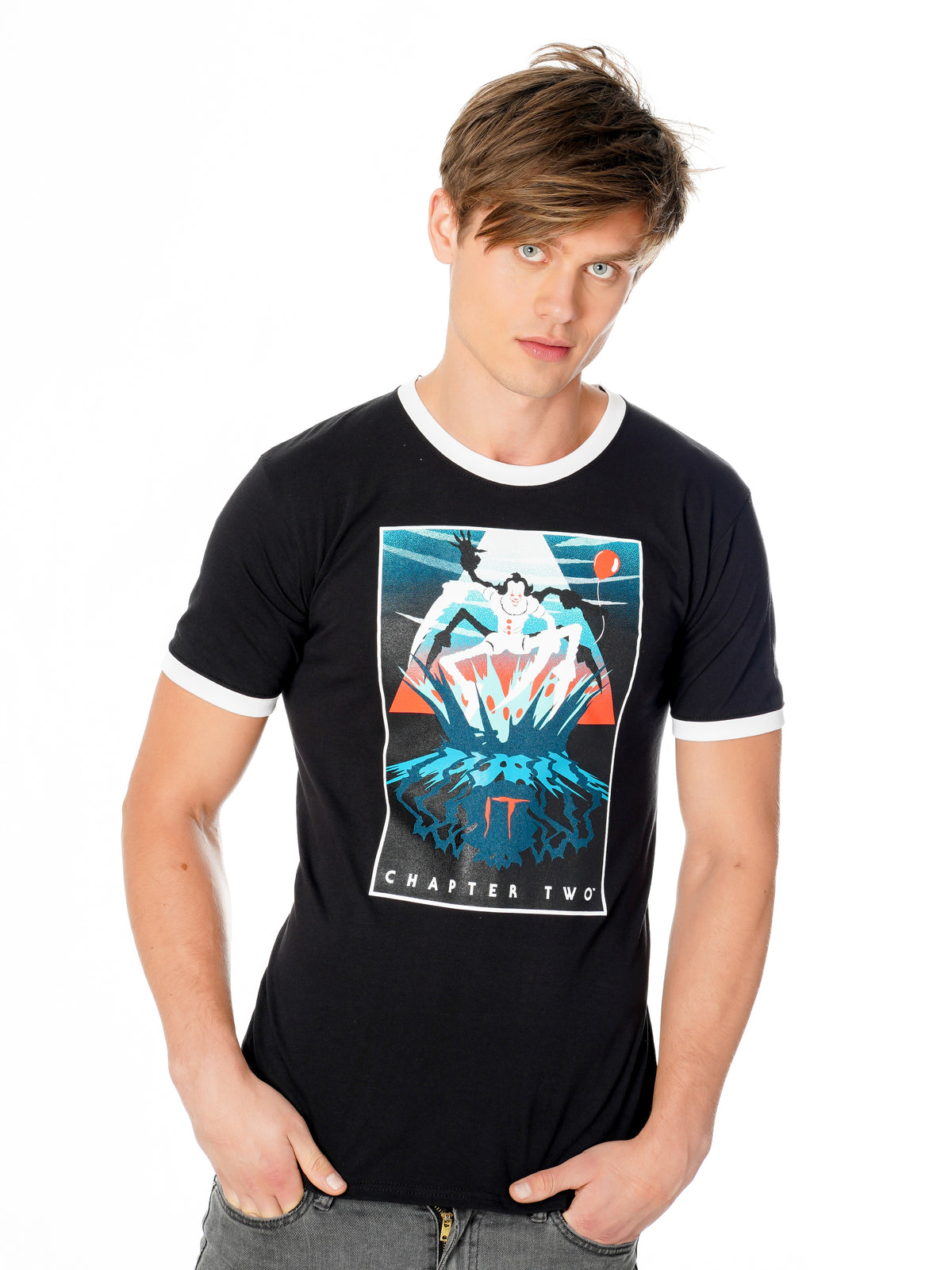 Rubies IT Pennywise Vintage Sewer Monster T-Shirt für Unisex – Seitenansicht