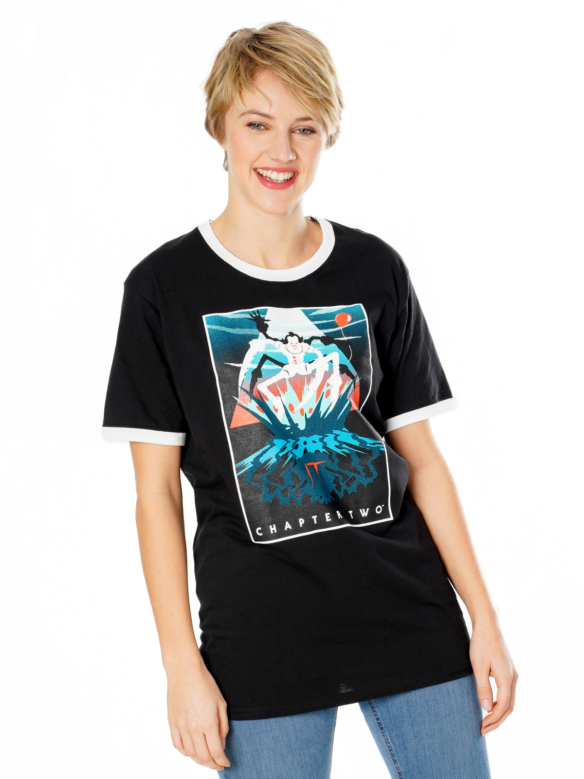 Rubies IT Pennywise Vintage Sewer Monster T-Shirt für Unisex – Rückansicht