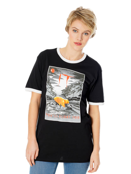 IT Pennywise T-Shirt «You'll Float Too» von Rubies – Seitenansicht