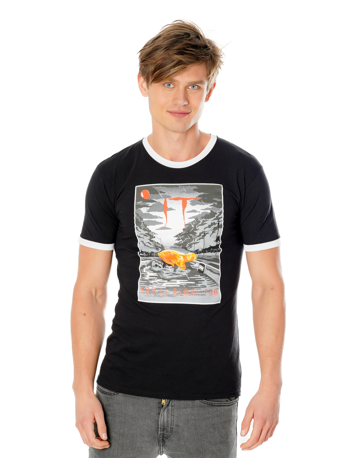 IT Pennywise T-Shirt «You'll Float Too» von Rubies – Rückansicht