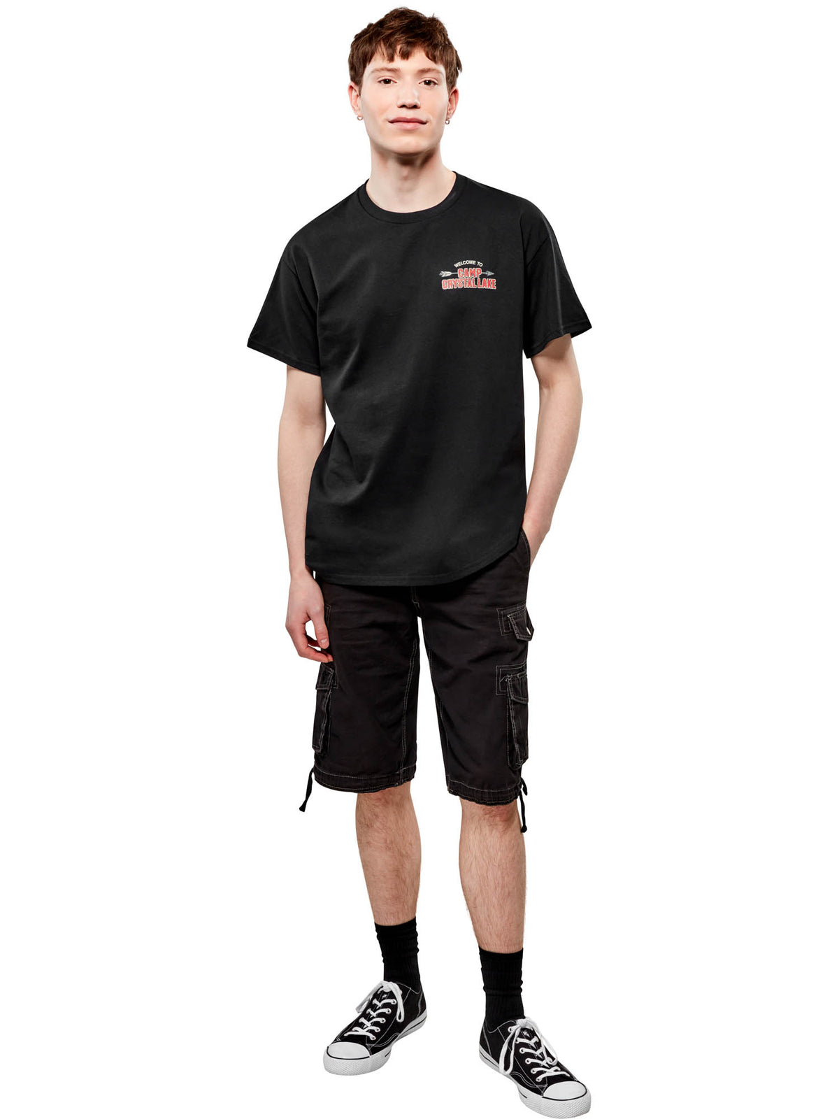 Rubies Friday the 13th Camp Crystal Lake T-Shirt für Erwachsene – Produktansicht