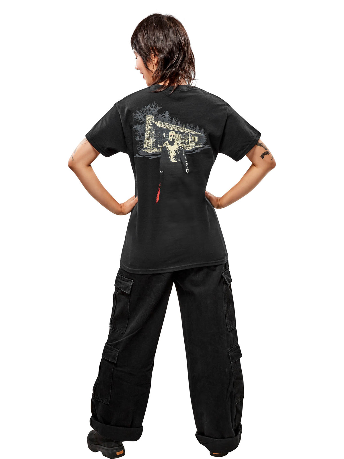 Rubies Friday the 13th Camp Crystal Lake T-Shirt für Erwachsene – Detailansicht