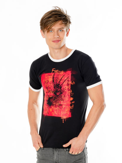 Rubies Freddy-Krueger-T-Shirt mit Krallenmotiv aus Nightmare on Elm Street – Seitenansicht