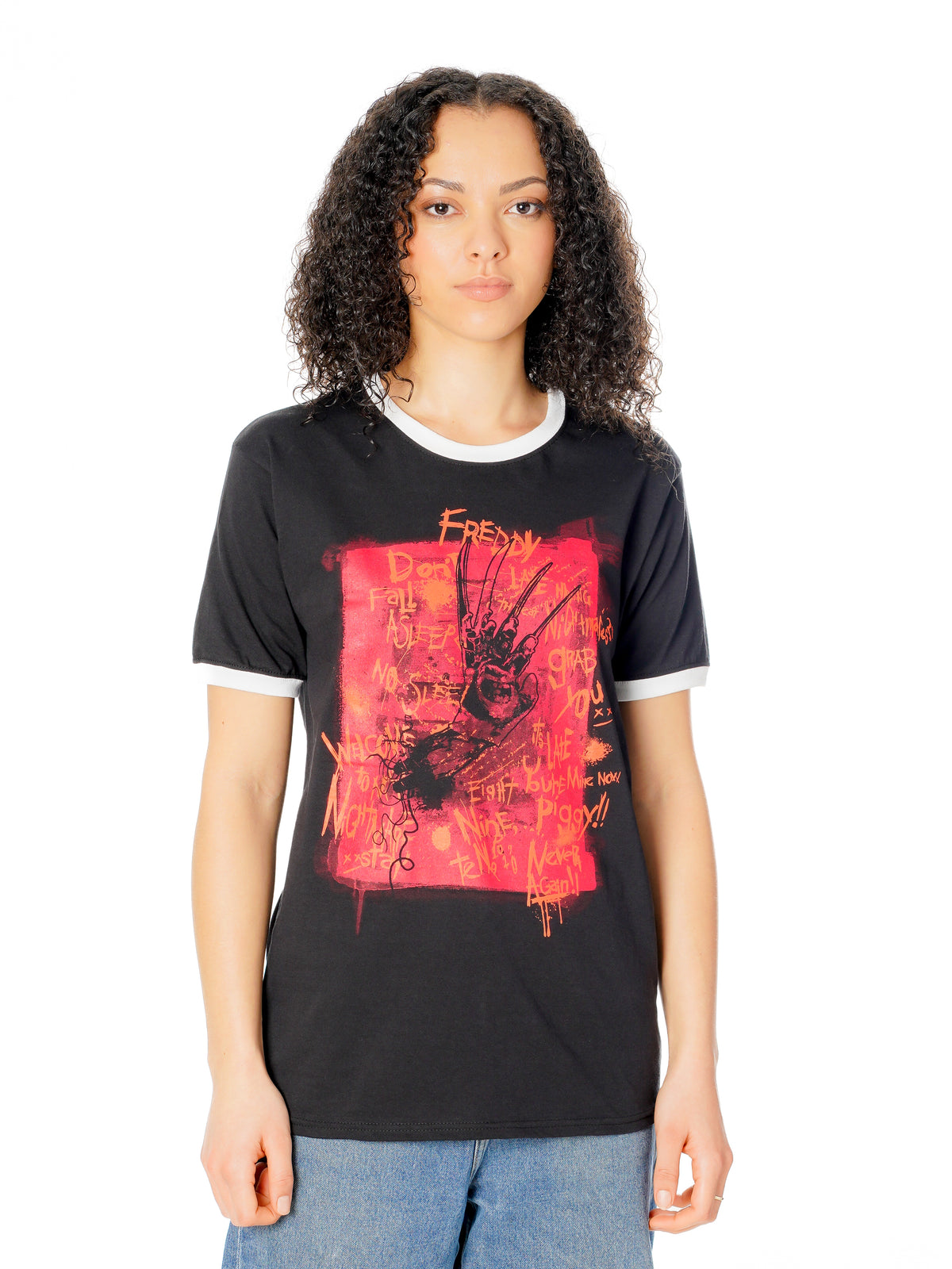 Rubies Freddy-Krueger-T-Shirt mit Krallenmotiv aus Nightmare on Elm Street – Rückansicht