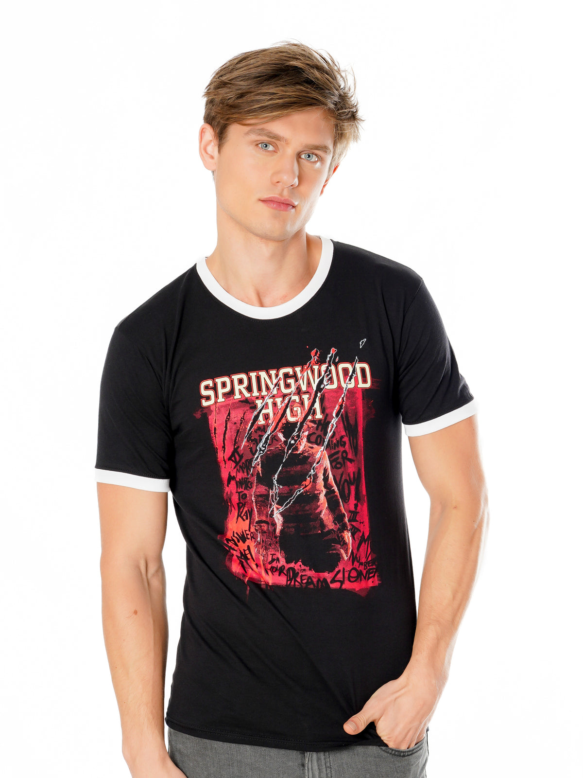Nightmare on Elm Street Springwood High T-Shirt von Rubies – Produktansicht