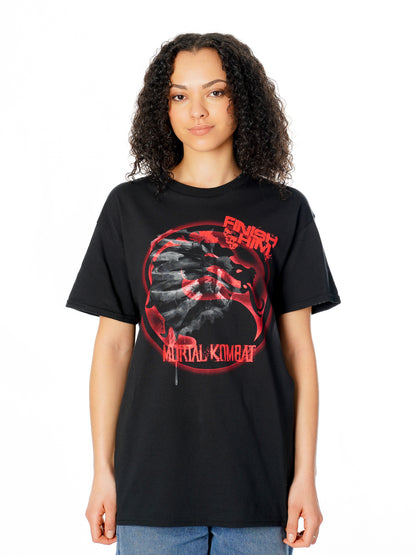 Rubies Mortal Kombat Finish Him T-shirt T-Shirts für Unisex