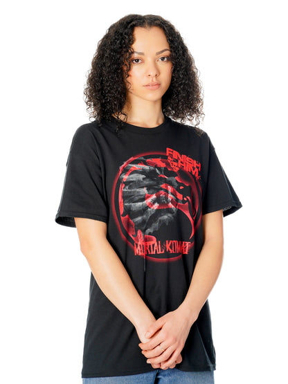 Rubies Mortal Kombat Finish Him T-shirt T-Shirts für Unisex