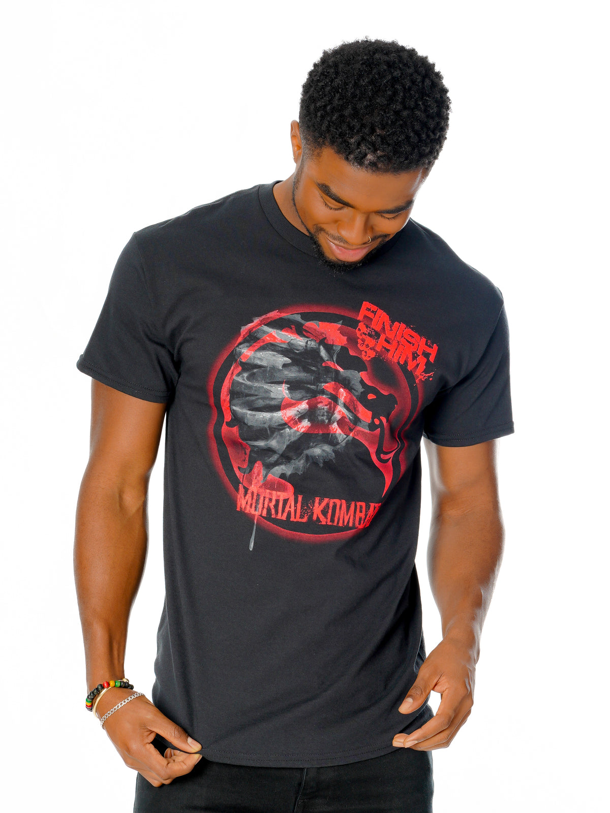 Rubies Mortal Kombat Finish Him T-shirt T-Shirts für Unisex