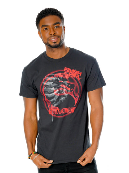 Rubies Mortal Kombat Finish Him T-shirt T-Shirts für Unisex