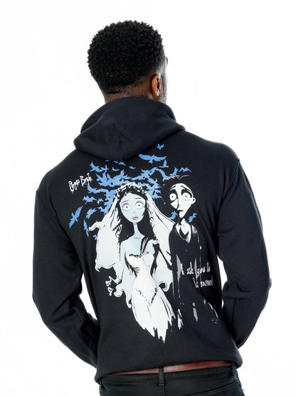 Rubies Corpse Bride Hoodie With This Ring Reverse für Erwachsene – Produktansicht