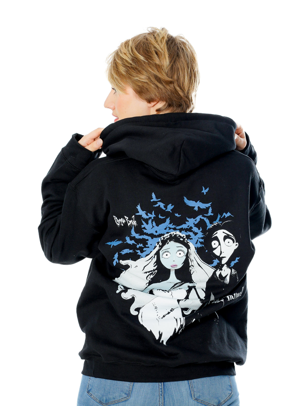 Rubies Corpse Bride Hoodie With This Ring Reverse für Erwachsene – Detailansicht
