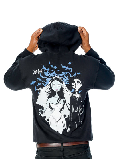 Rubies Corpse Bride Hoodie With This Ring Reverse für Erwachsene – Rückansicht