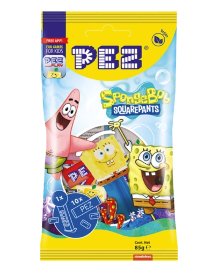 PEZ Beutel SpongeBob 85 g Frucht-Traubenzucker