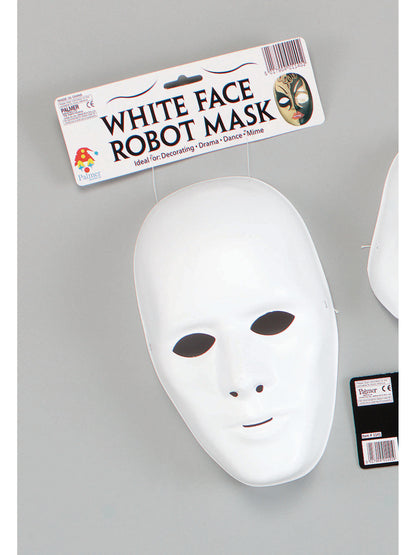 Rubies Deluxe Male Face Maske PM107 weiss – Produktansicht