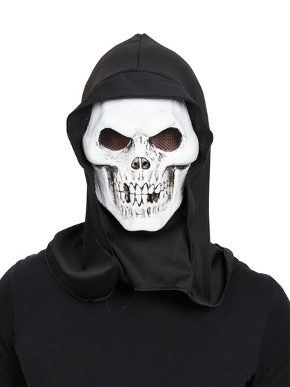 Rubies Generic Skull Hooded Terror Mask Plastic and Card Masks für Unisex