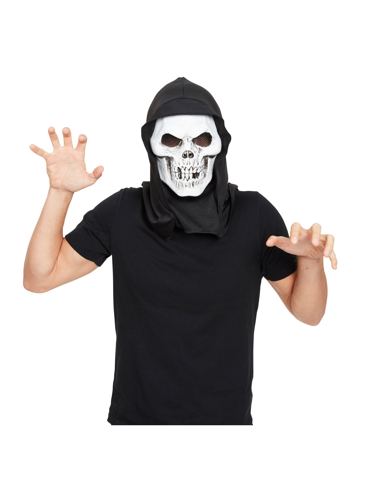 Rubies Generic Skull Hooded Terror Mask Plastic and Card Masks für Unisex