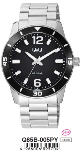 Q&Q Gent Diver Only Time Herrenuhr Q85B-005PY – Produktansicht