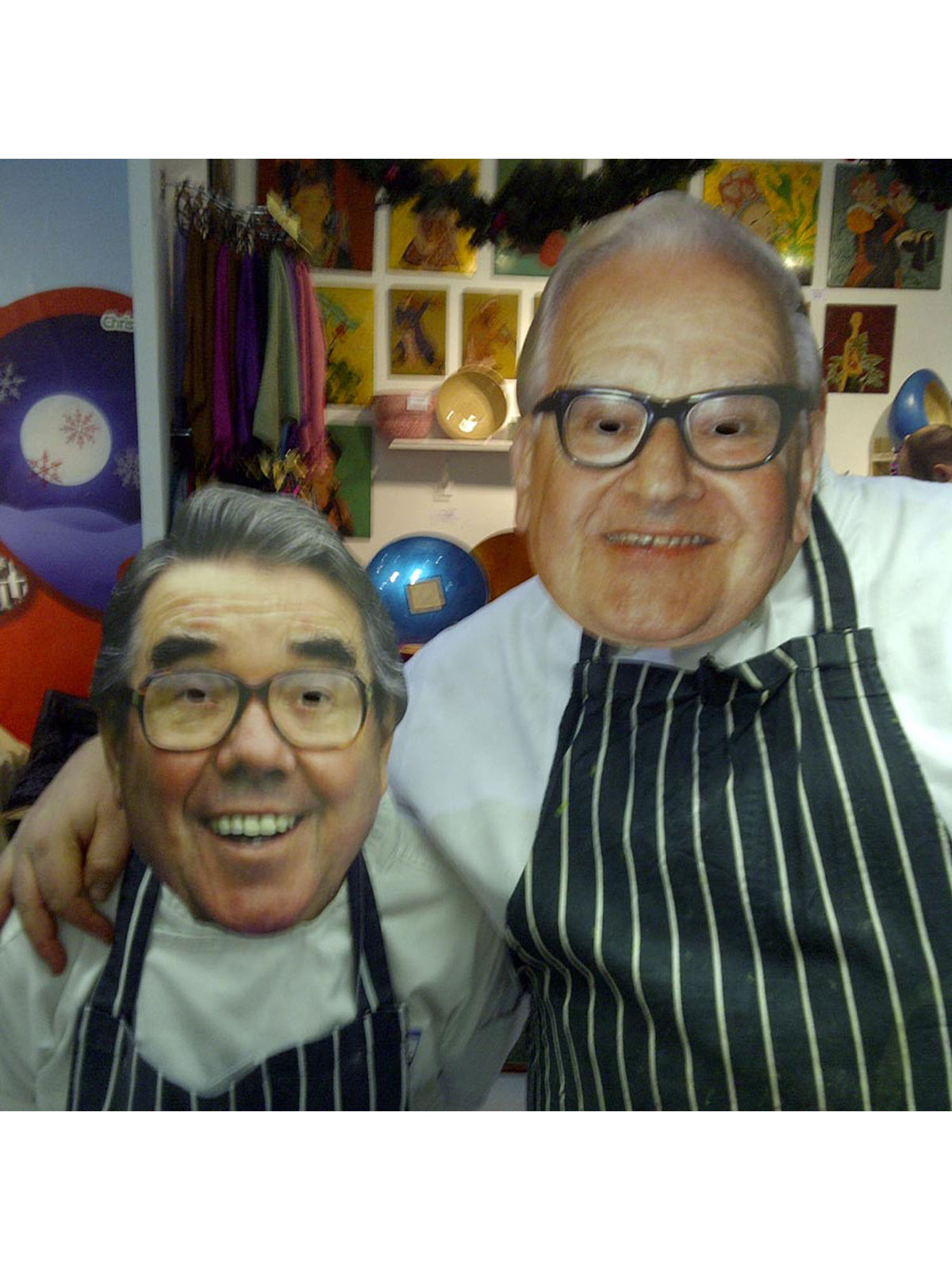 Rubies Ronnie Barker Celebrity Gesichtsmaske aus Cardboard – Produktansicht