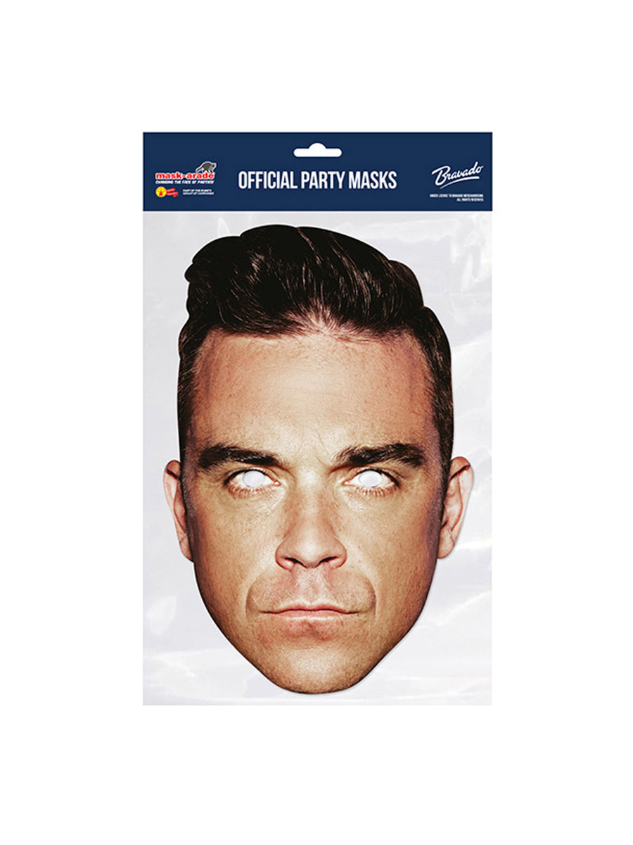 Rubies Robbie Williams Pappmaske aus Karton – Produktansicht
