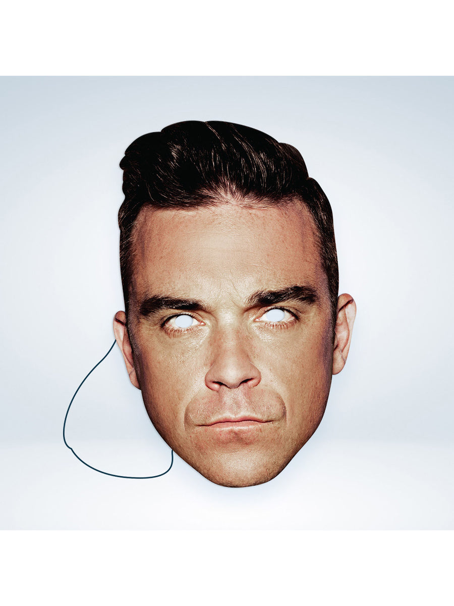 Rubies Robbie Williams Pappmaske aus Karton – Detailansicht