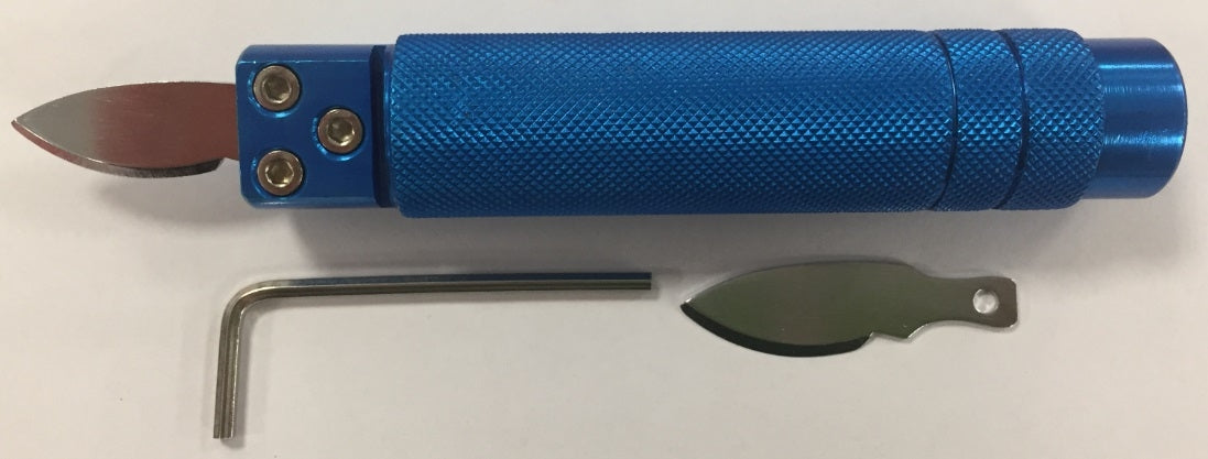 Uhrgehäuseöffner-Messer aus Aluminium mit Ersatzklinge von WATCHMAKER TOOLS – Produktansicht