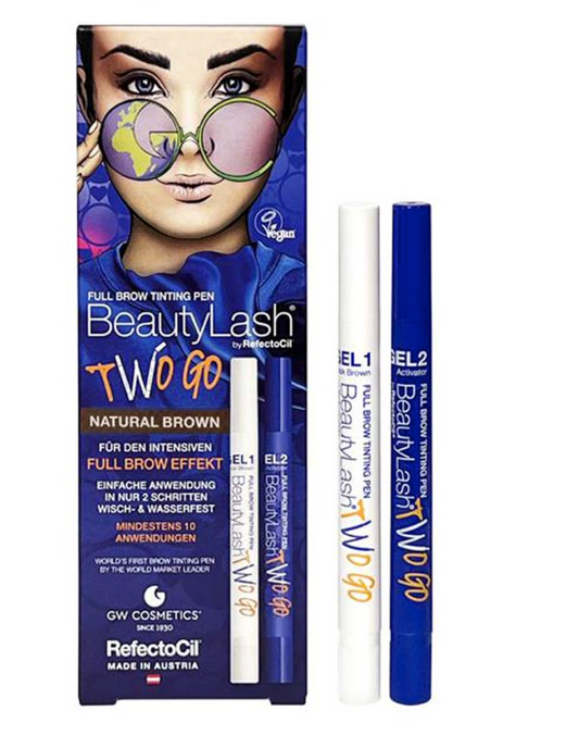 REFECTOCIL REFECTOCIL Beauty Lash Two Go Augenbrauen-Tinte Natural Brown 2 Stück Haarfarbe