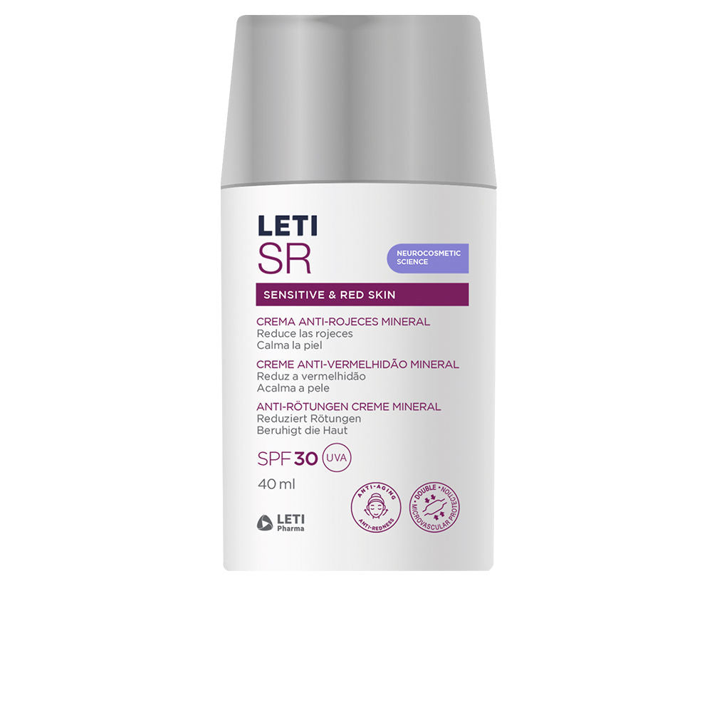 LETISR SENSITIVE &amp; RED SKIN mineral anti-redness cream SPF30 40 ml
