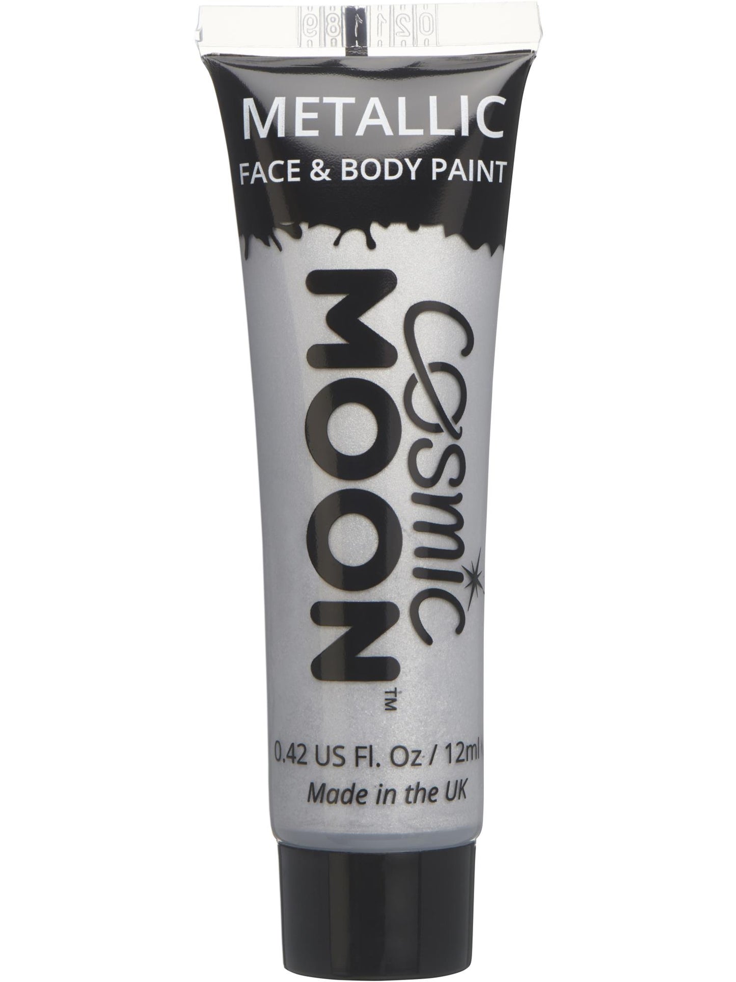 Smiffys Cosmic Moon Metallic Face & Body Paint, Silver CD für Unisex