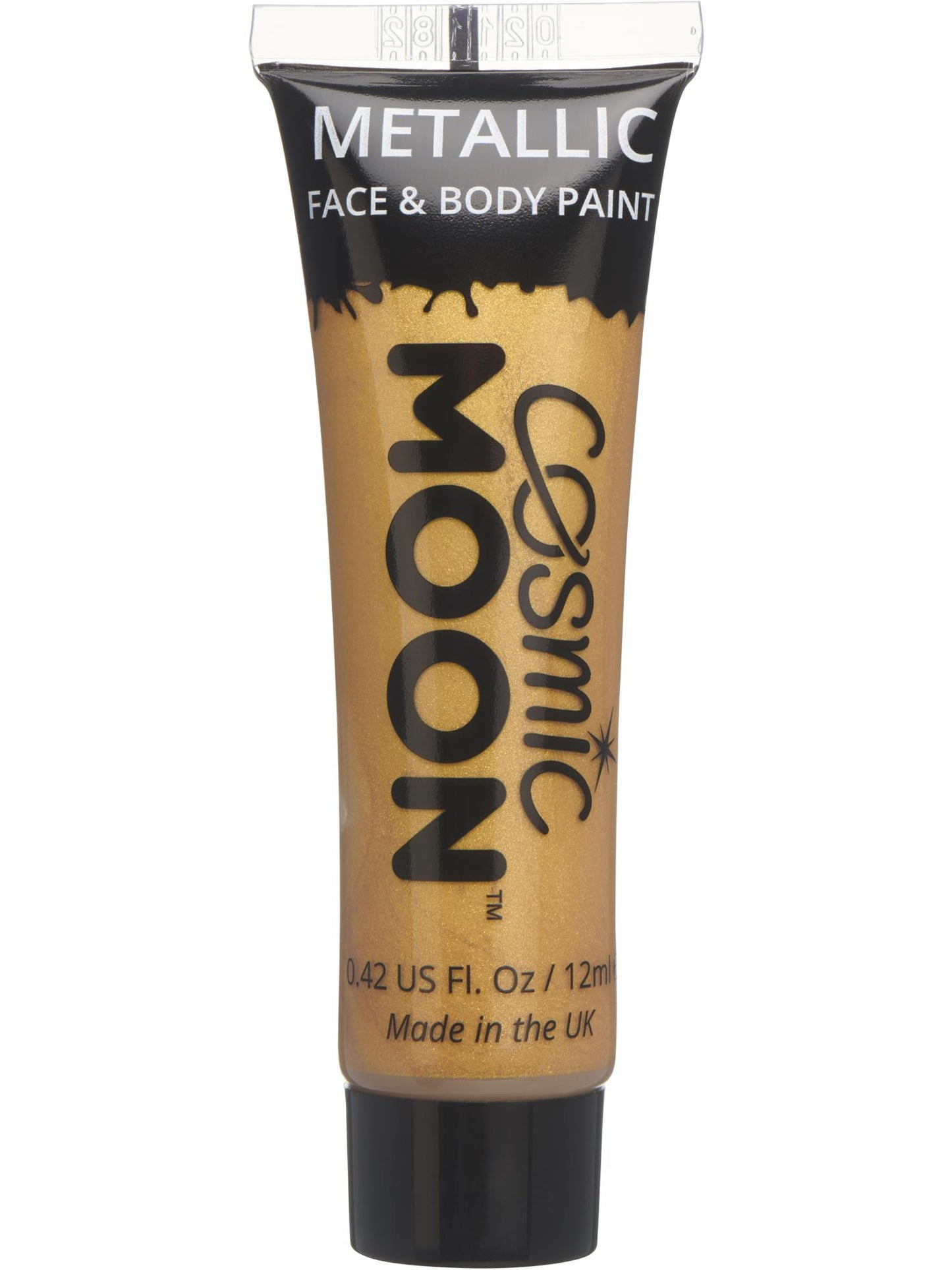 Smiffys Cosmic Moon Metallic Face & Body Paint, Gold CD für Unisex