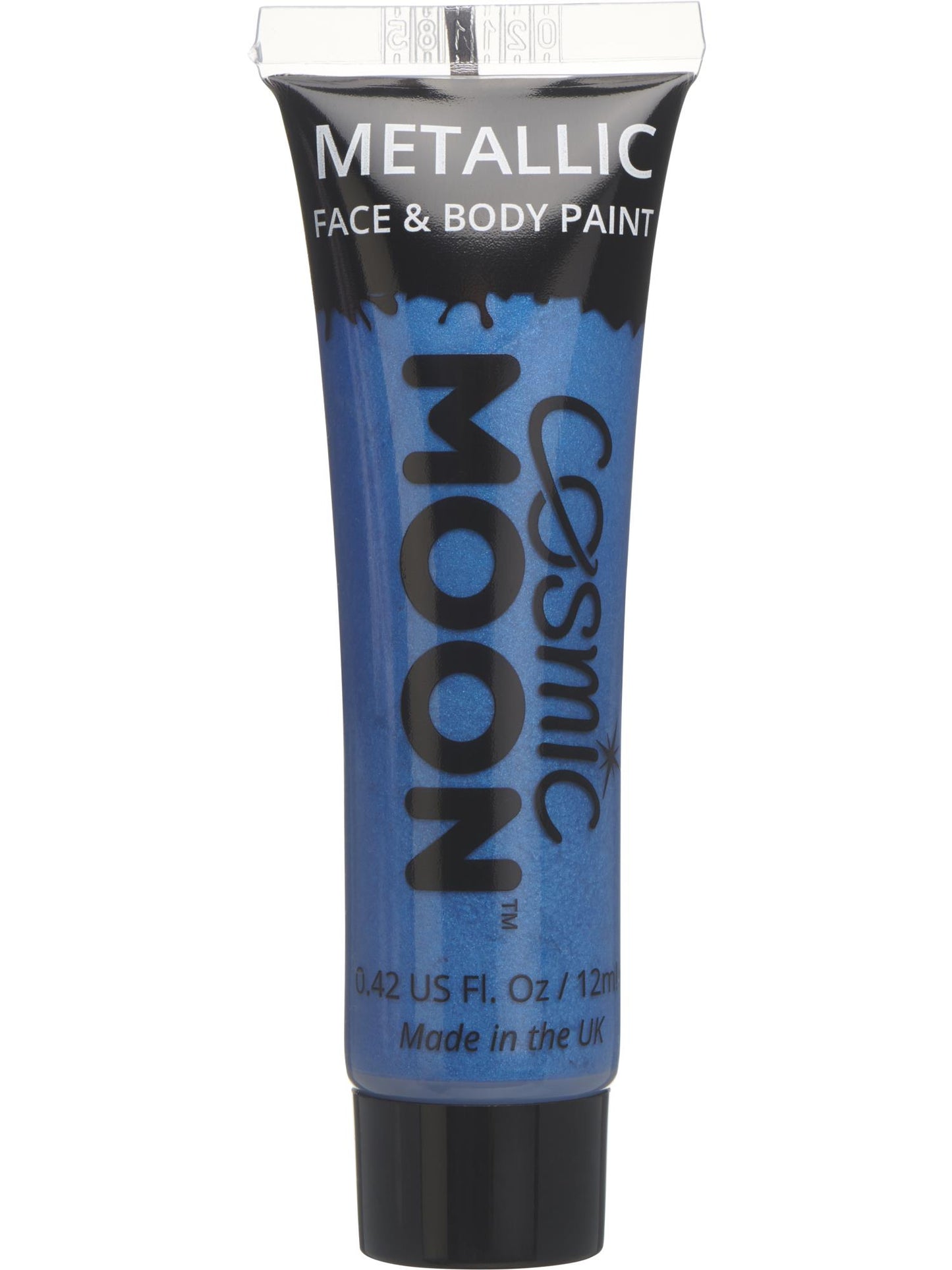 Smiffys Cosmic Moon Metallic Face & Body Paint, Blue CD für Unisex