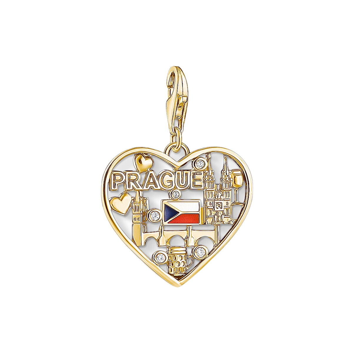 Thomas Sabo Damenperlen Thomas Sabo Ic12365-565-7 Gold 2 Cm