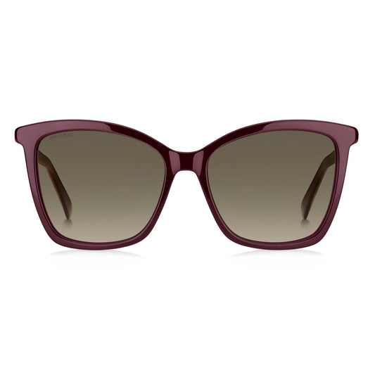 Jimmy Choo Damensonnenbrille Jimmy Choo S Silberfarben Burgunderrot