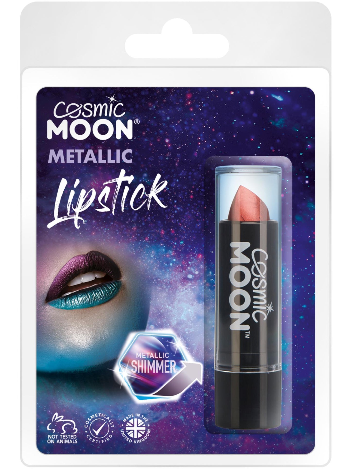 Smiffys Cosmic Moon Metallic Lipstick, Red CD für Unisex