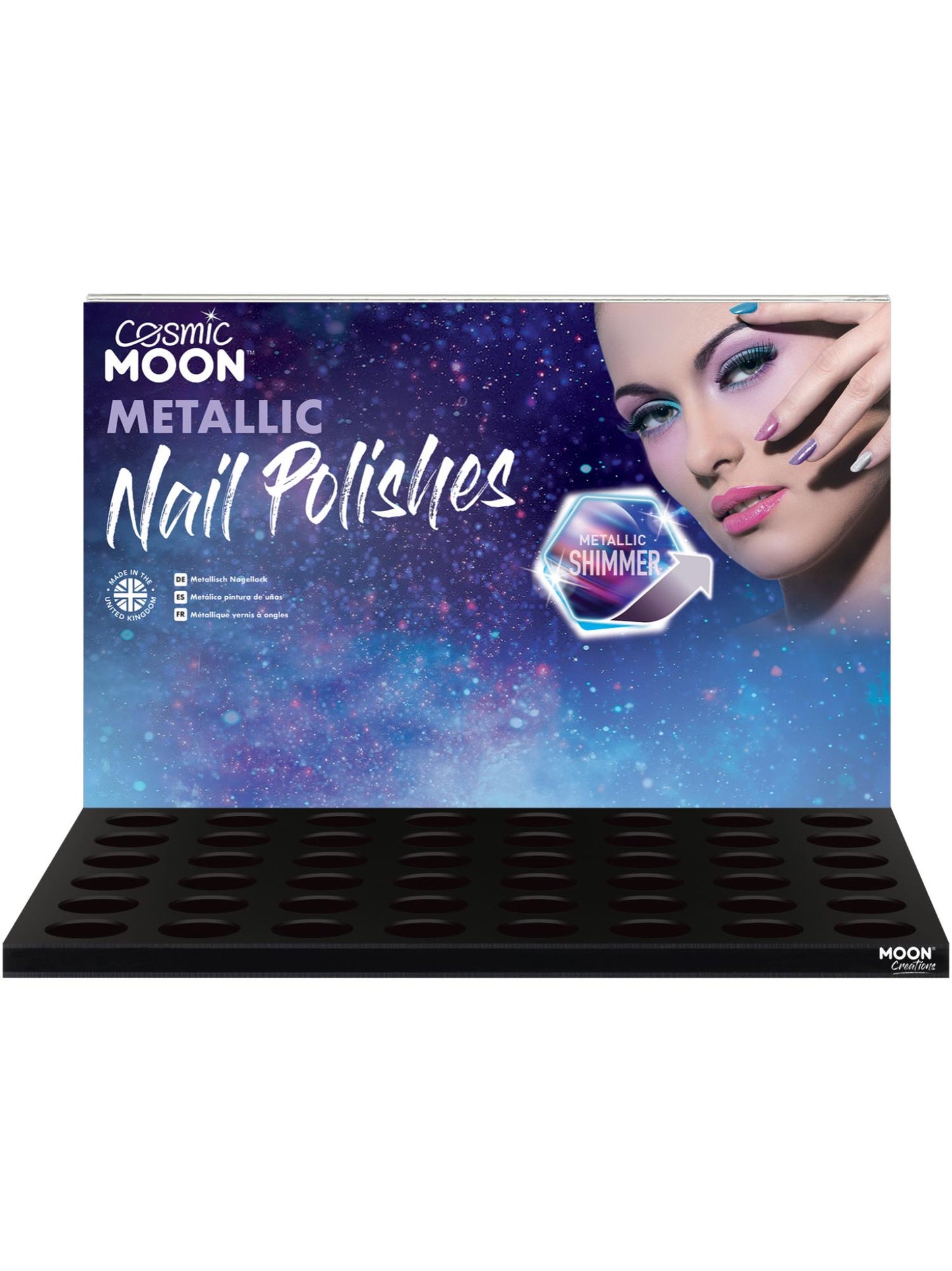 Smiffys Cosmic Moon Metallic Nail Polish, SF für Unisex