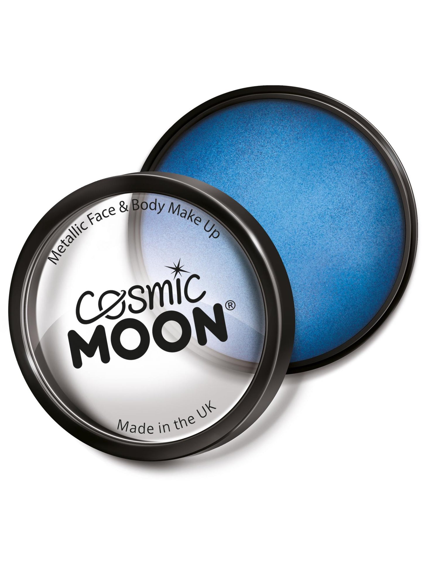 Smiffys Cosmic Moon Metallic Pro Face Paint Cake Pots, Blu CD für Unisex